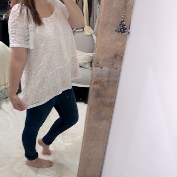 Suzanne Betro white lace top size 2X - Picture 2 of 6